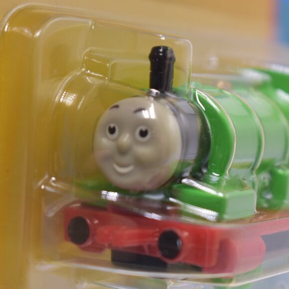 Percy 6 Green Engine ERTL Diecast Thomas & Friends Wooden Railway Train 2000 New - Picture 6 of 12